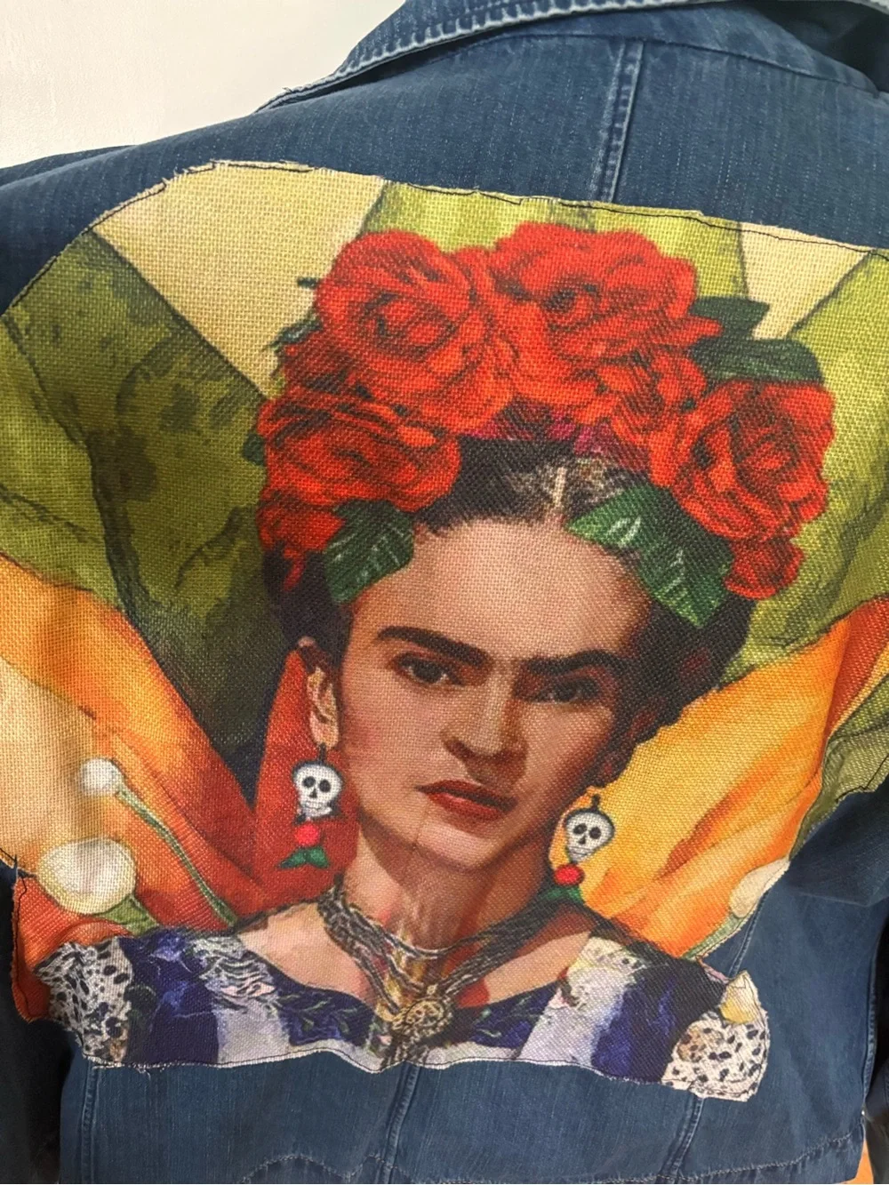 Vintage Ralph Lauren Custom -designed Frida Kahlo jacket 100% Cotton - Picture 2 of 14